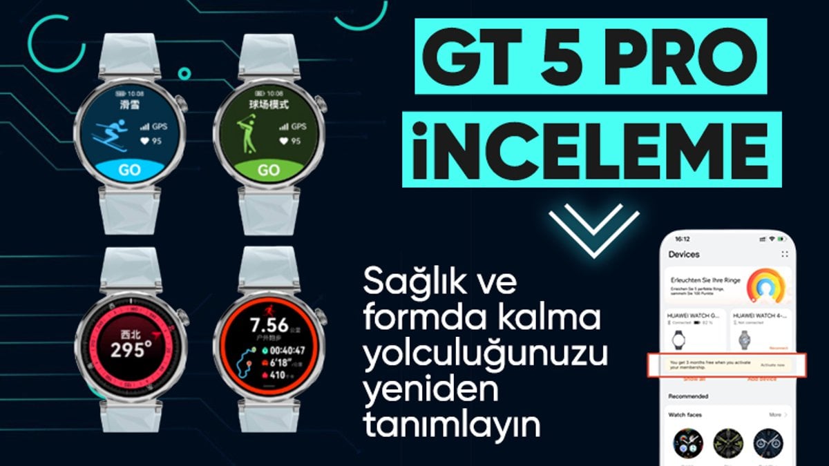 Estetik ve performans bir arada: HUAWEI Watch GT 5 Pro incelemesi