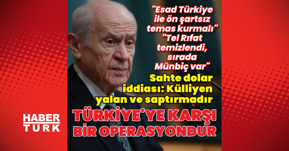 MHP lideri Bahçeli’den açıklamalar