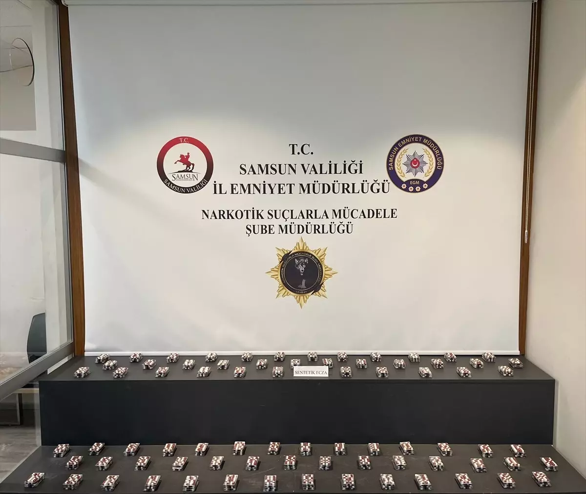 Samsun’da 4928 Ecza Hapı Ele Geçirildi